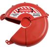 Brady Collapsible Gate Valve Lockouts for 178 - 330 mm diam., Red, 177.80 - 330.20 mm